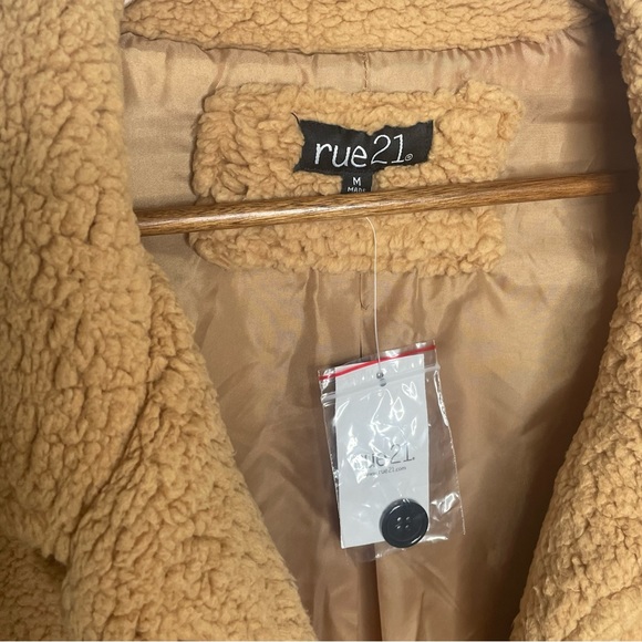 Tan Sherpa Teddy Bear Jacket New with tags - Picture 2 of 7